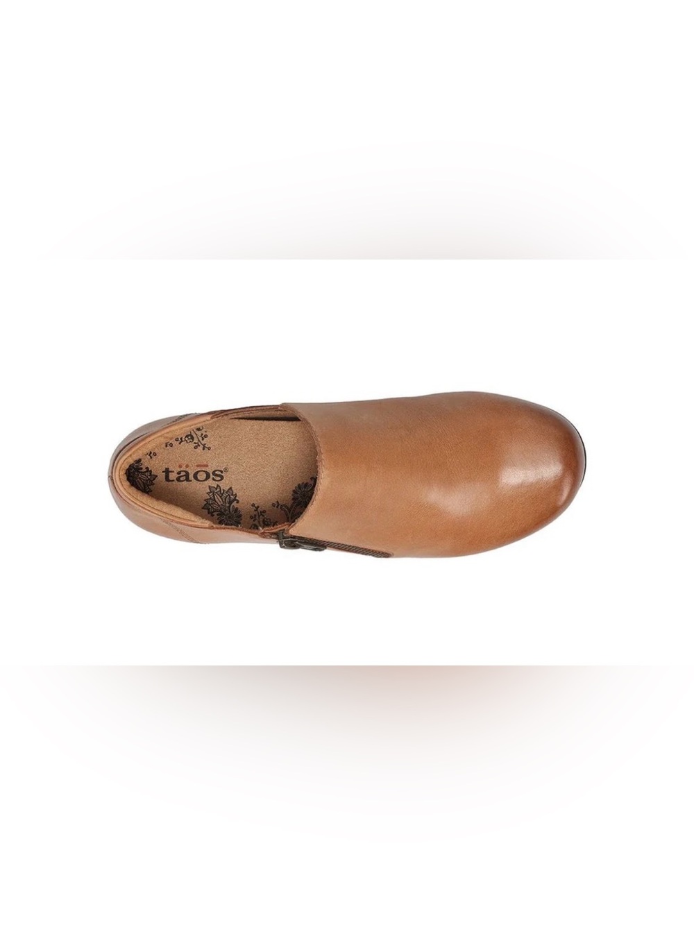 TAOS NWOT Daily Ankle Boot in Caramel Leather YKK Zip-Accent 1.5” Block Heel 7.5 - Picture 5 of 14